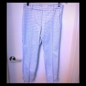 10/$20 H&M 8 Blue-Wht Ankle crop style pant